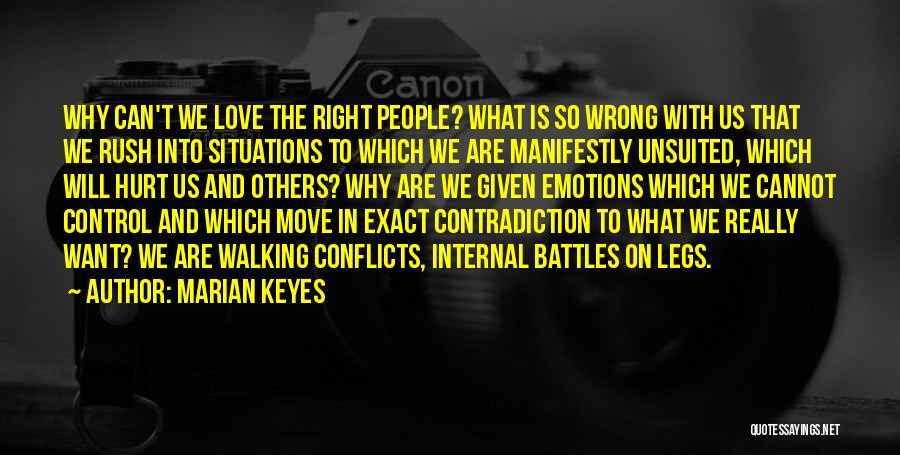 Contradictions In Love Quotes By Marian Keyes