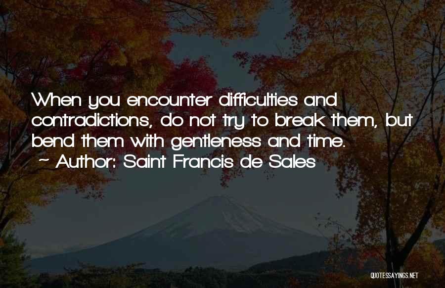 Contradictions Quotes By Saint Francis De Sales