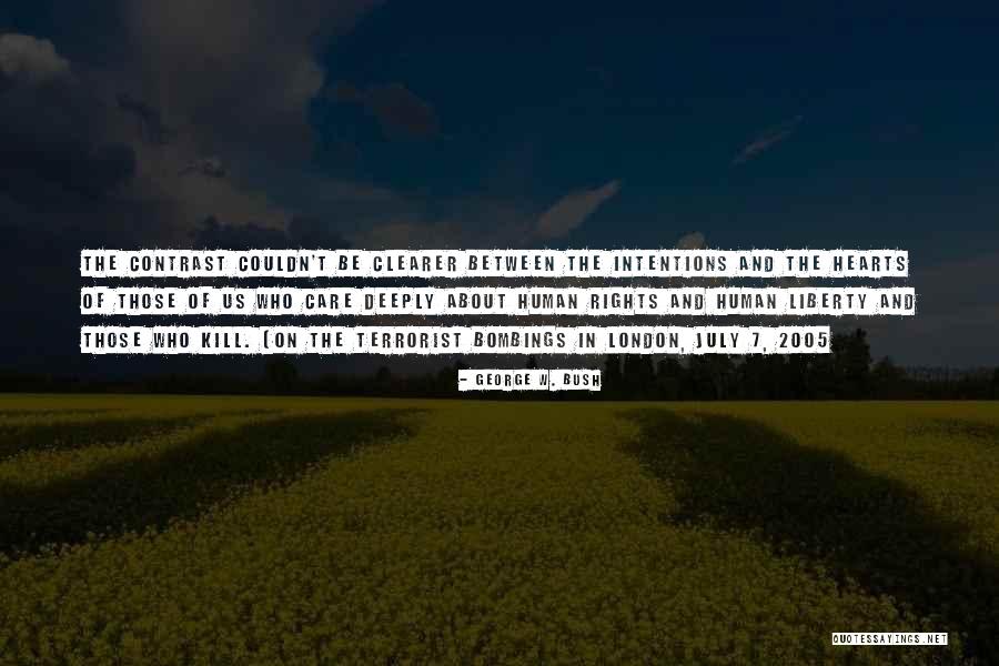 Contrast Quotes By George W. Bush Contrast Quotes By George W. Bush