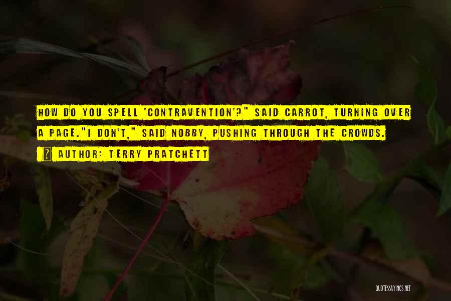 Contravention Quotes By Terry Pratchett