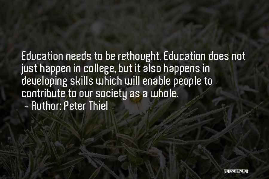 Contribute Society Quotes By Peter Thiel