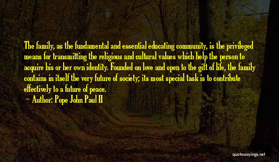 Contribute Society Quotes By Pope John Paul II