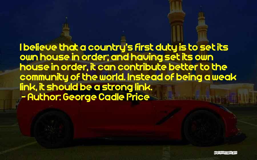 Contribute To Community Quotes By George Cadle Price