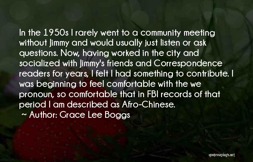 Contribute To Community Quotes By Grace Lee Boggs