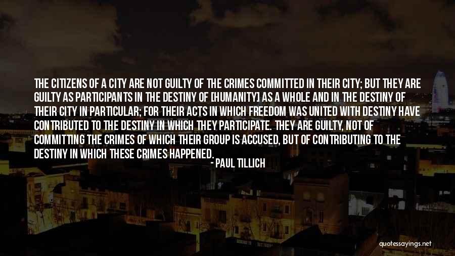 Contributing To A Group Quotes By Paul Tillich