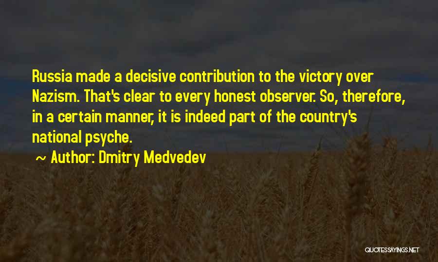 Contribution Quotes By Dmitry Medvedev
