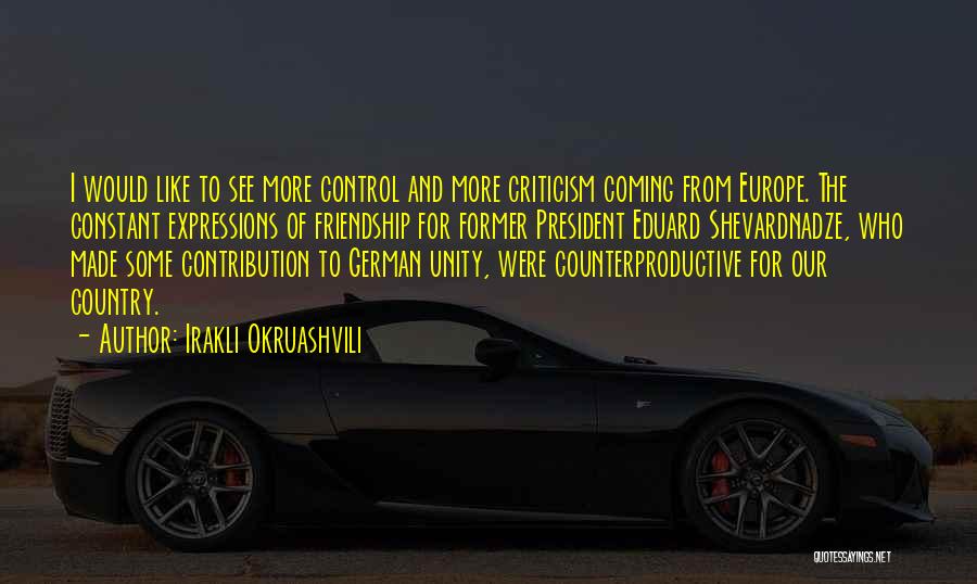 Contribution Quotes By Irakli Okruashvili