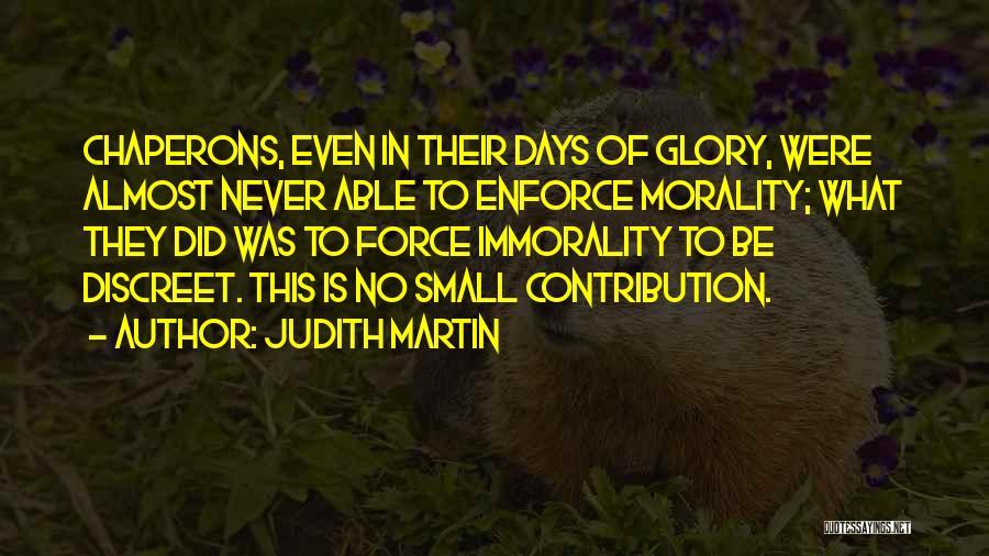 Contribution Quotes By Judith Martin