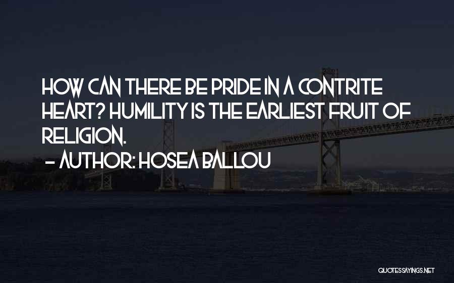 Contrite Heart Quotes By Hosea Ballou