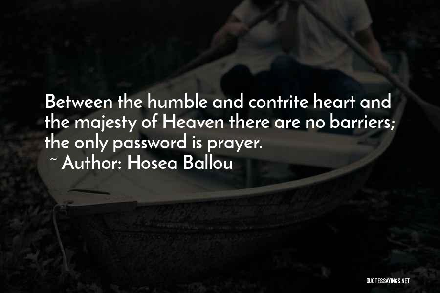 Contrite Heart Quotes By Hosea Ballou
