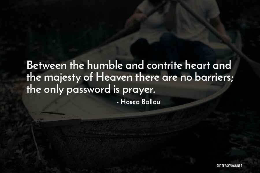 Contrite Heart Quotes By Hosea Ballou