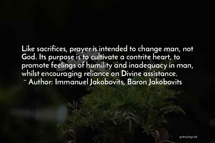 Contrite Heart Quotes By Immanuel Jakobovits, Baron Jakobovits