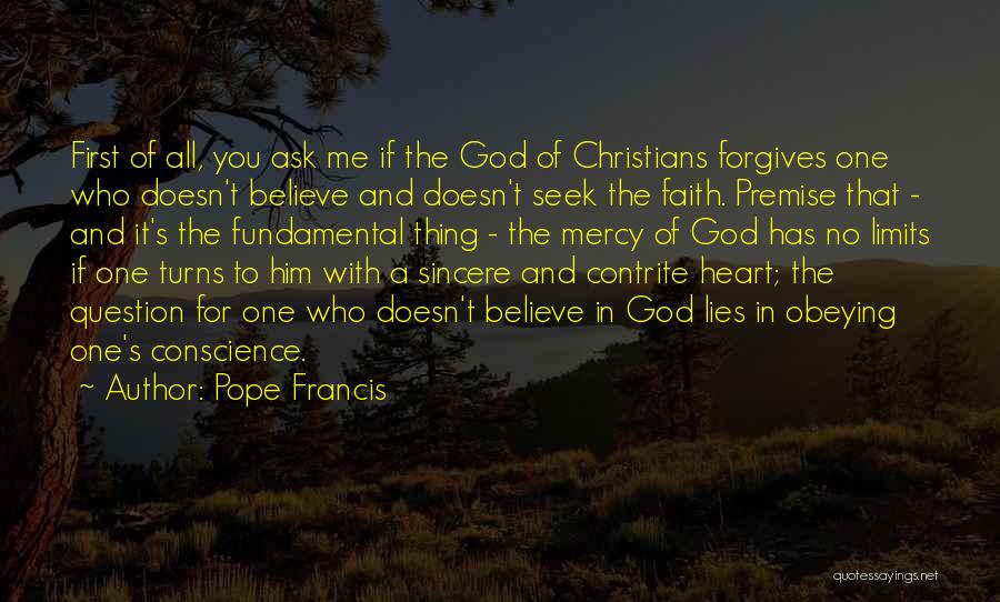 Contrite Heart Quotes By Pope Francis