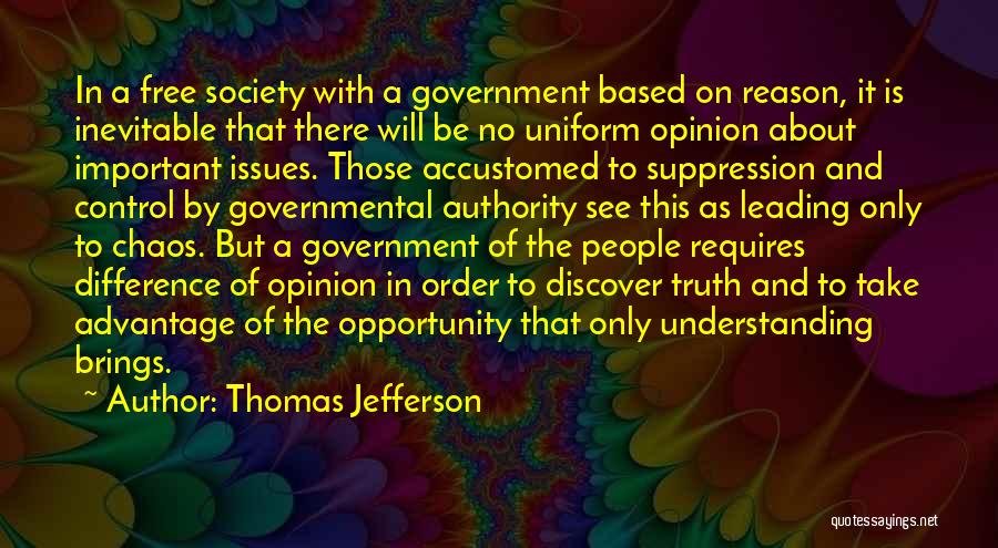 Control Chaos Quotes By Thomas Jefferson