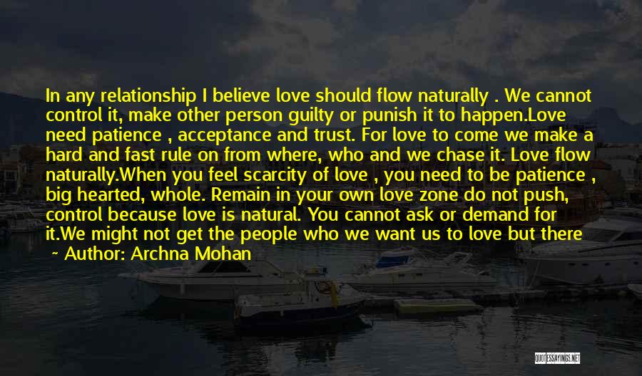 Control In A Relationship Quotes By Archna Mohan