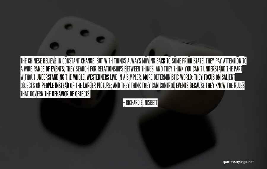 Control In Relationships Quotes By Richard E. Nisbett Control In Relationships Quotes By Richard E. Nisbett