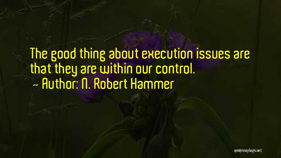 Control Issues Quotes By N. Robert Hammer