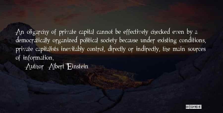 Control Of Information Quotes By Albert Einstein