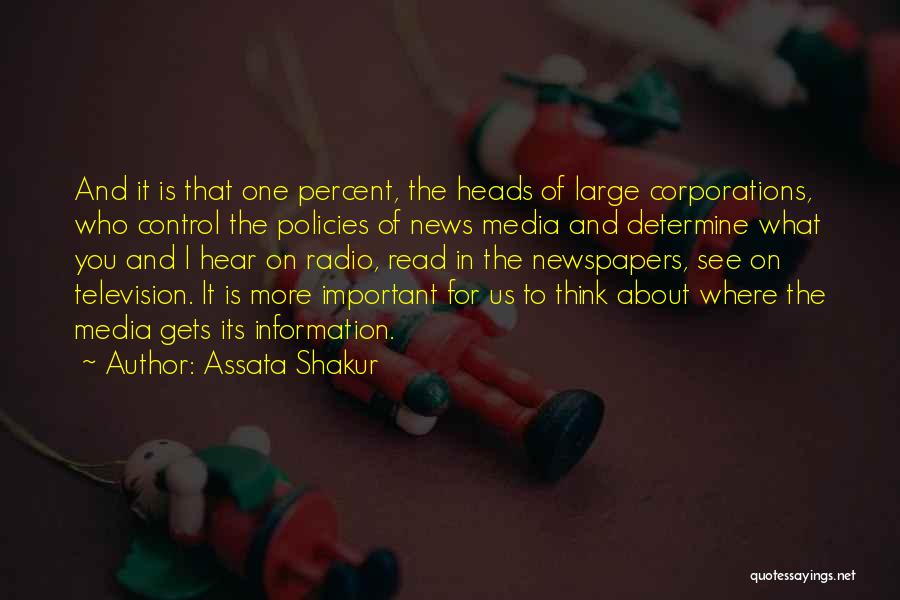 Control Of Information Quotes By Assata Shakur