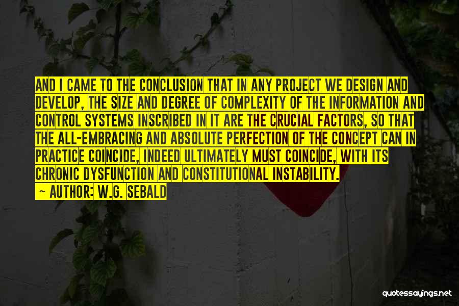 Control Of Information Quotes By W.G. Sebald