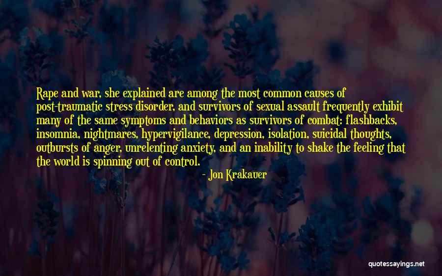 Control Over Anger Quotes By Jon Krakauer