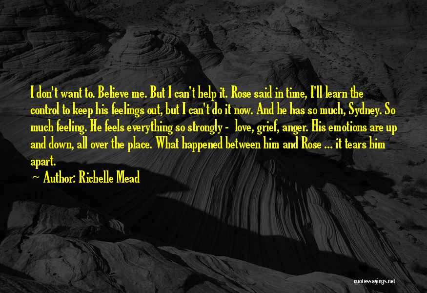 Control Over Emotions Quotes By Richelle Mead