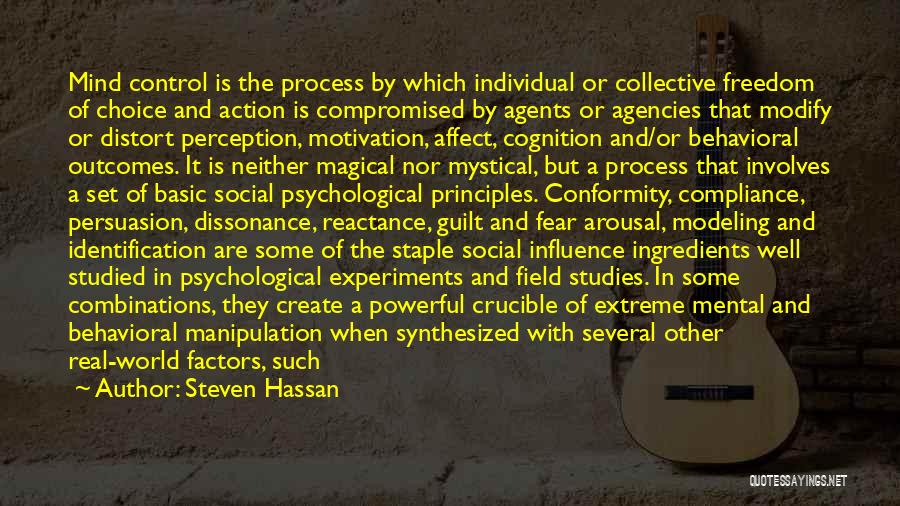 Control Over Mind Quotes By Steven Hassan
