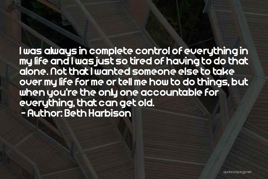 Control Over You Quotes By Beth Harbison