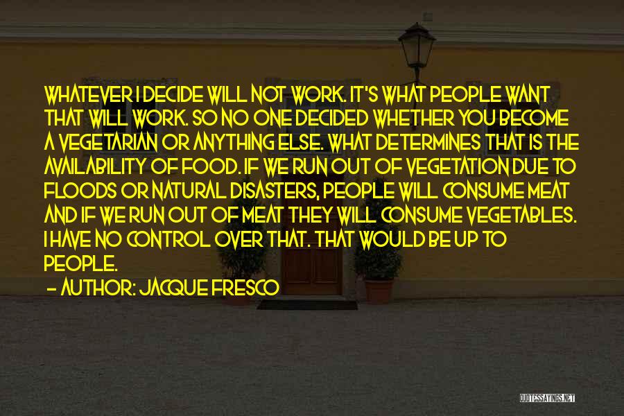 Control Over You Quotes By Jacque Fresco