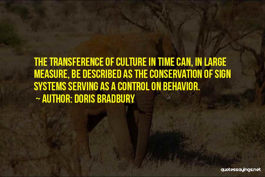 Control Systems Quotes By Doris Bradbury