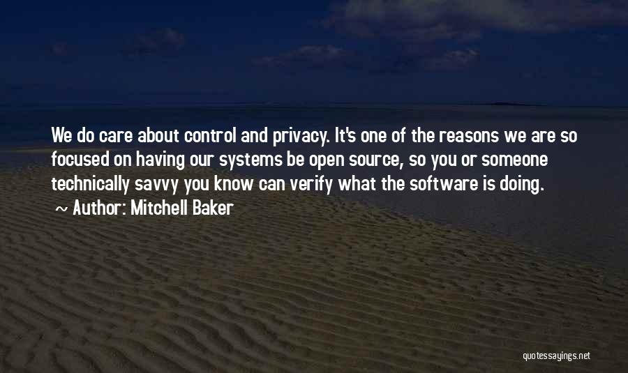 Control Systems Quotes By Mitchell Baker