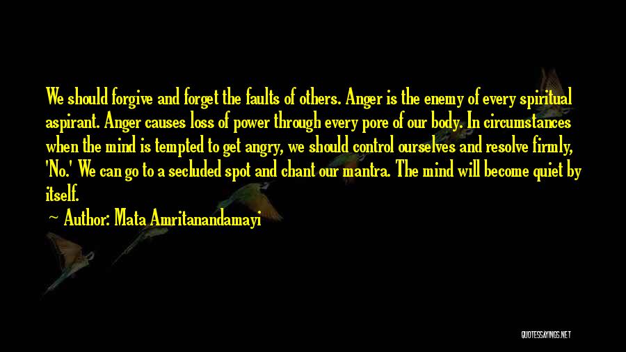 Control The Anger Quotes By Mata Amritanandamayi