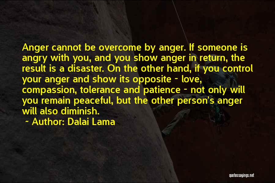 Control Your Anger Quotes By Dalai Lama