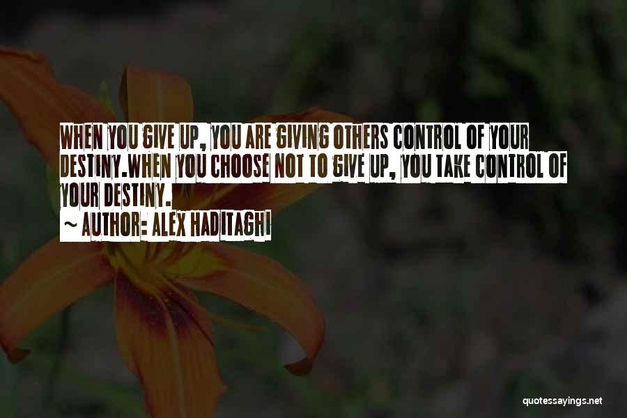 Control Your Attitude Quotes By Alex Haditaghi