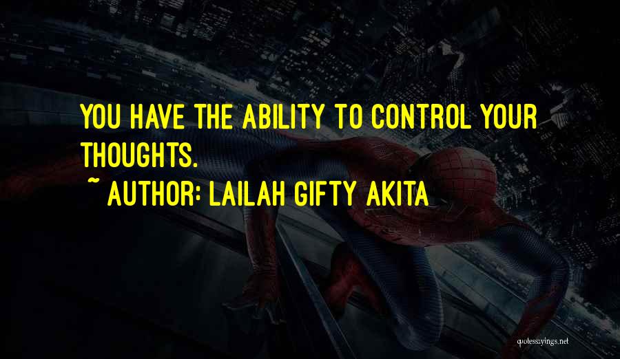 Control Your Attitude Quotes By Lailah Gifty Akita