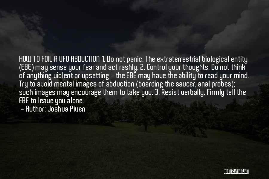 Control Your Thoughts Quotes By Joshua Piven