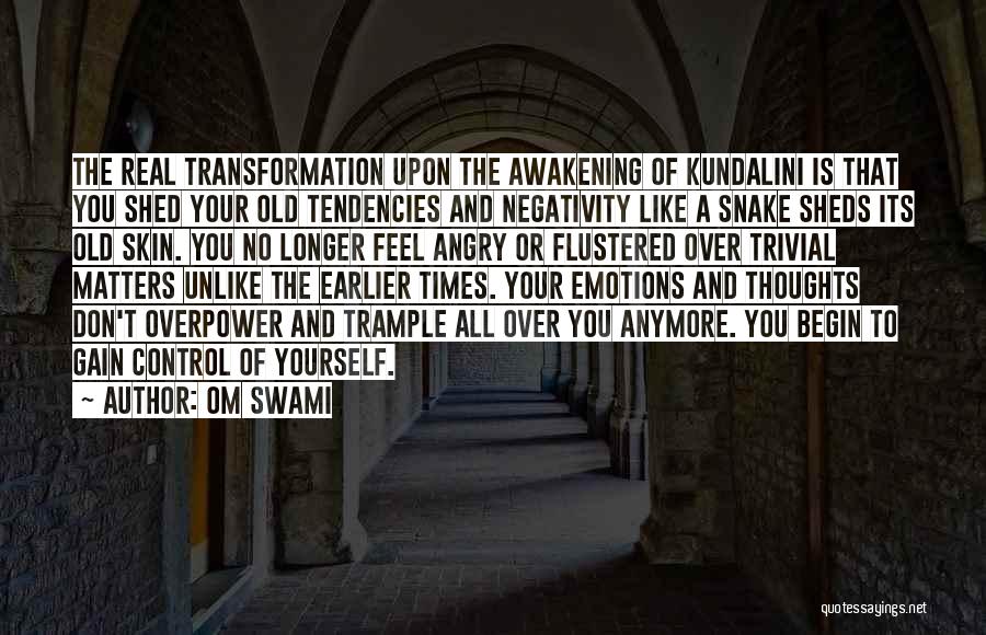 Control Your Thoughts Quotes By Om Swami