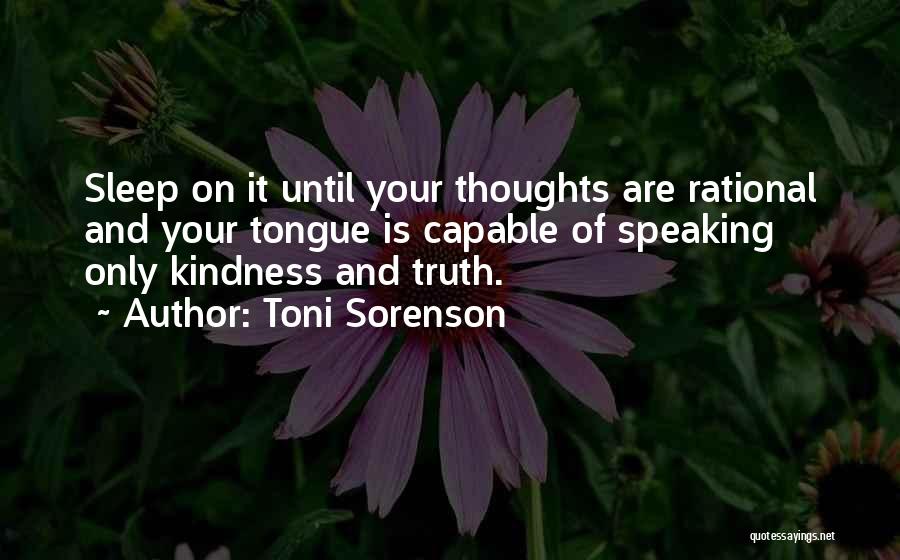 Control Your Thoughts Quotes By Toni Sorenson