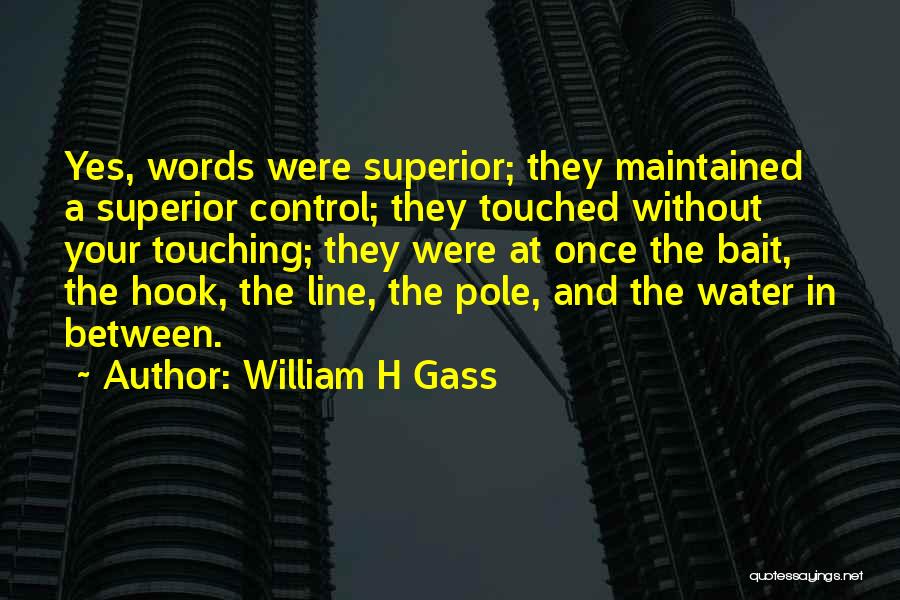 Control Your Words Quotes By William H Gass