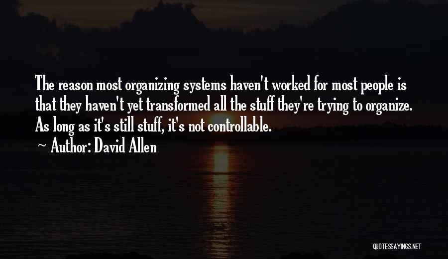 Controllable Quotes By David Allen