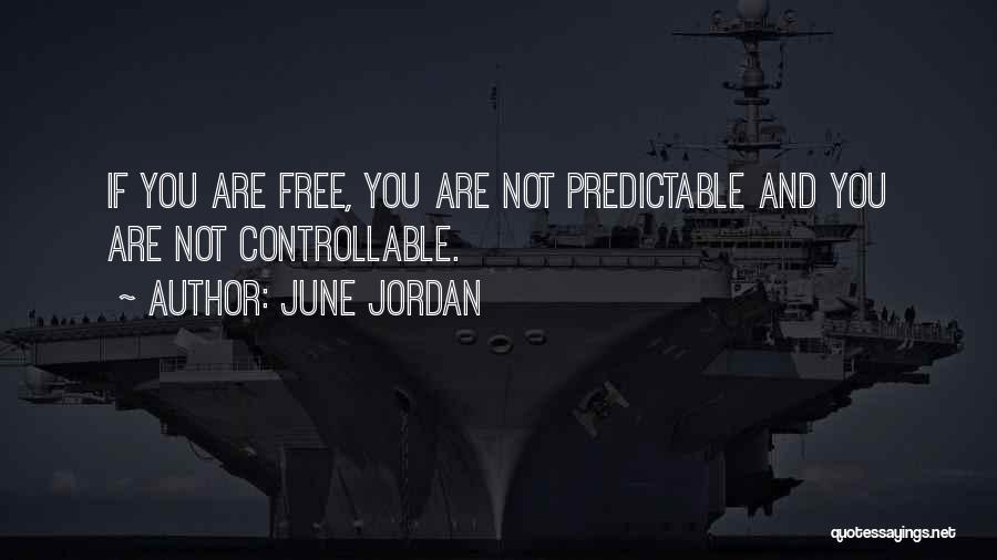 Controllable Quotes By June Jordan