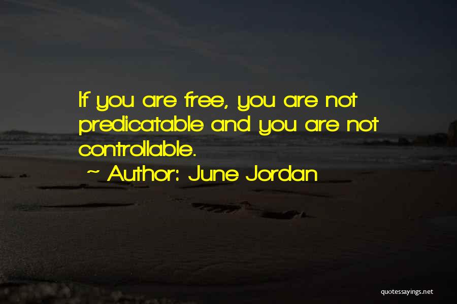 Controllable Quotes By June Jordan