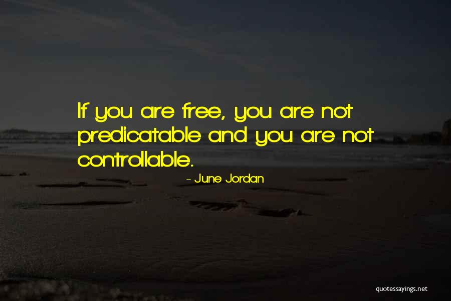 Controllable Quotes By June Jordan