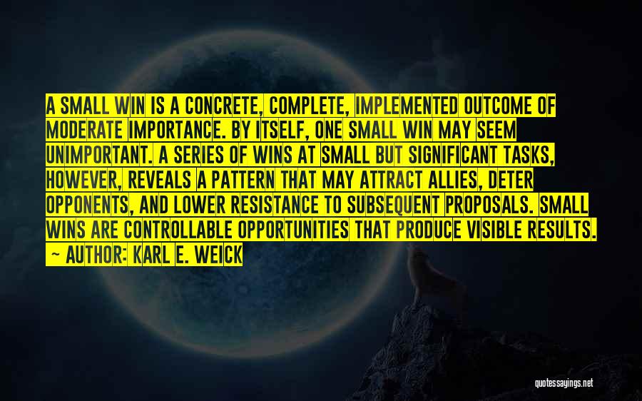 Controllable Quotes By Karl E. Weick