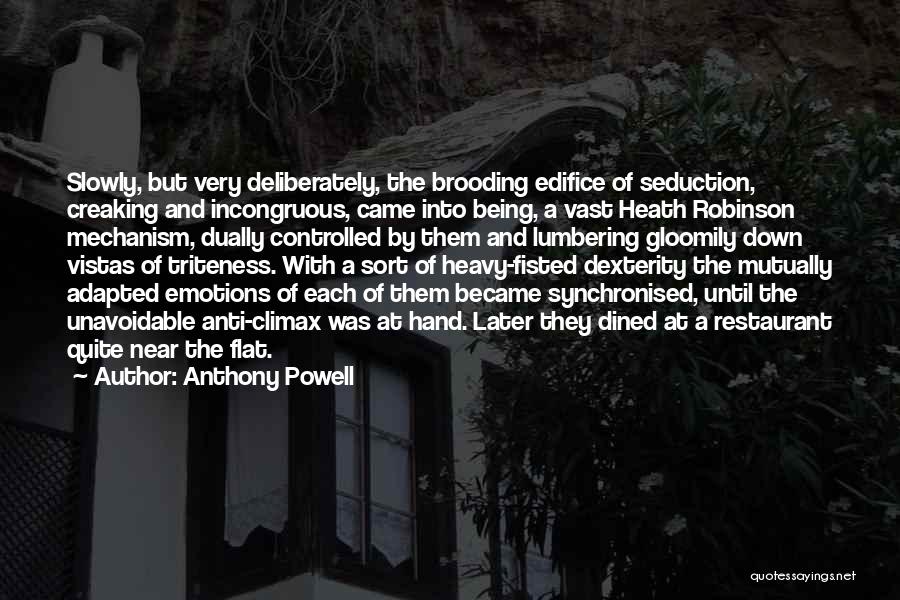 Controlled Emotions Quotes By Anthony Powell