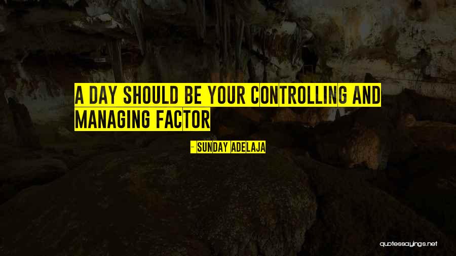Controlling In Management Quotes By Sunday Adelaja