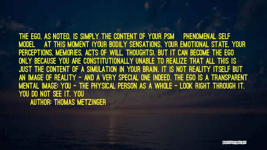 Controlling Others Quotes By Thomas Metzinger