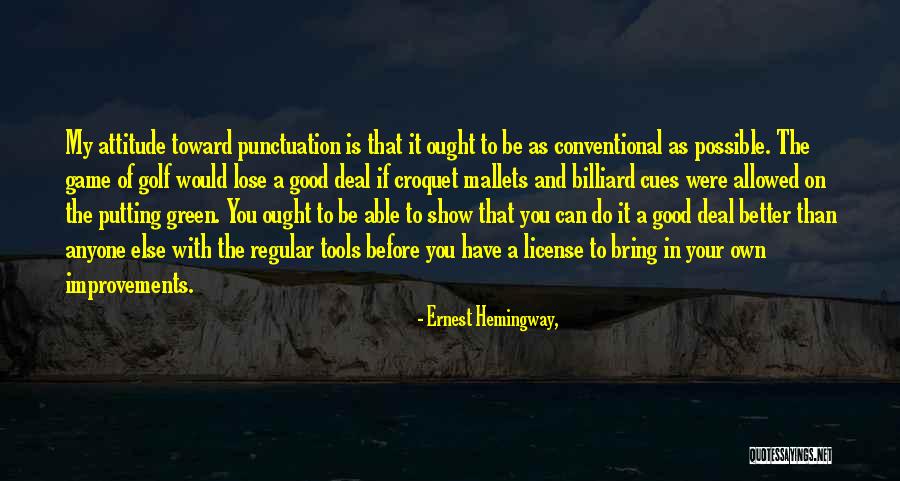 Conventional Quotes By Ernest Hemingway,