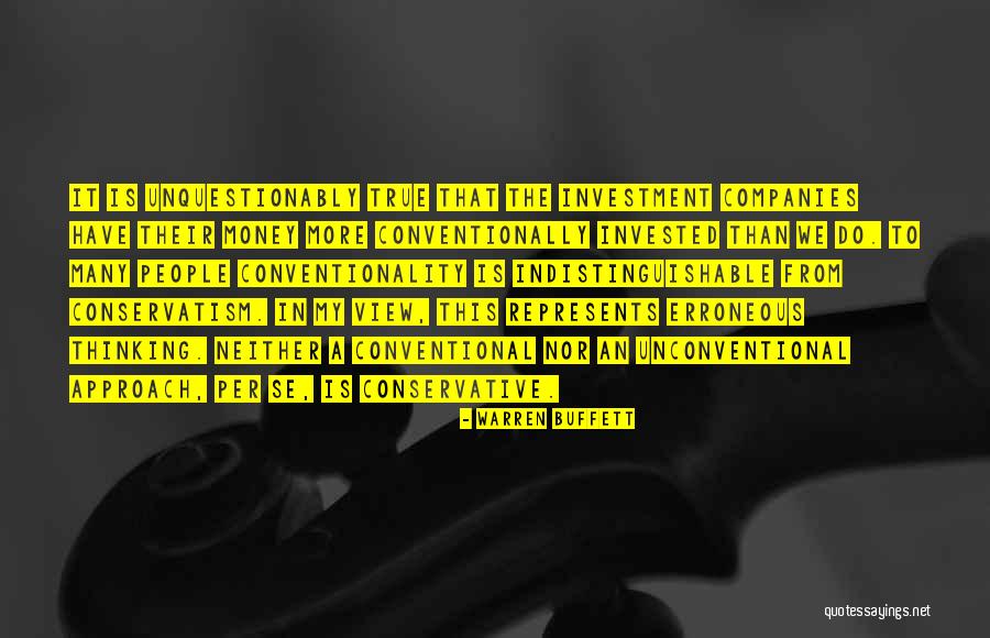 Conventionally Quotes By Warren Buffett Conventionally Quotes By Warren Buffett