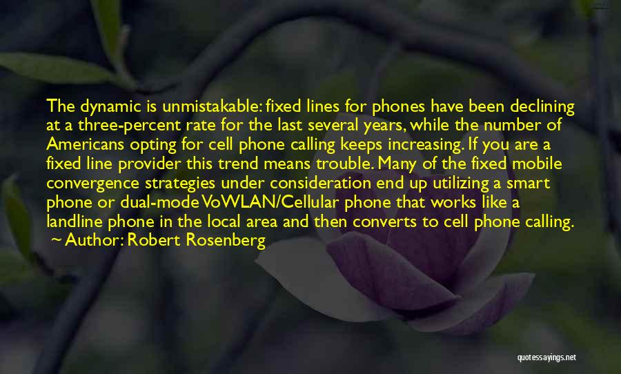 Convergence Quotes By Robert Rosenberg